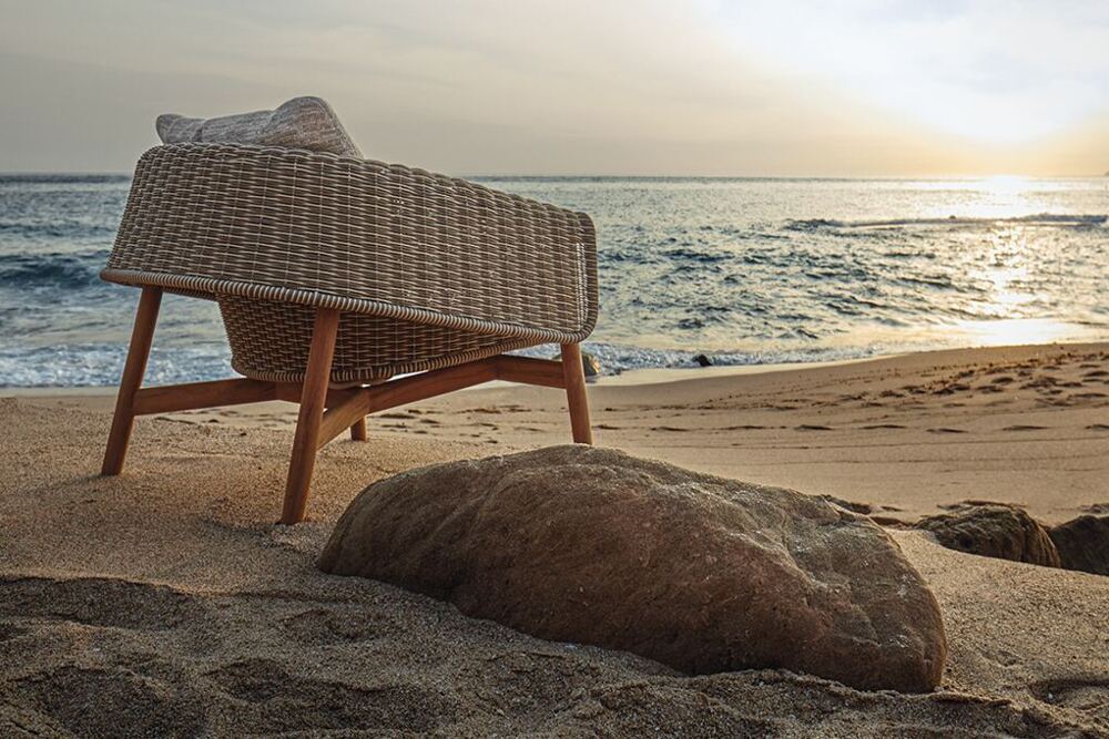 Wrap Stuhl von Gloster aus Holz und Polster