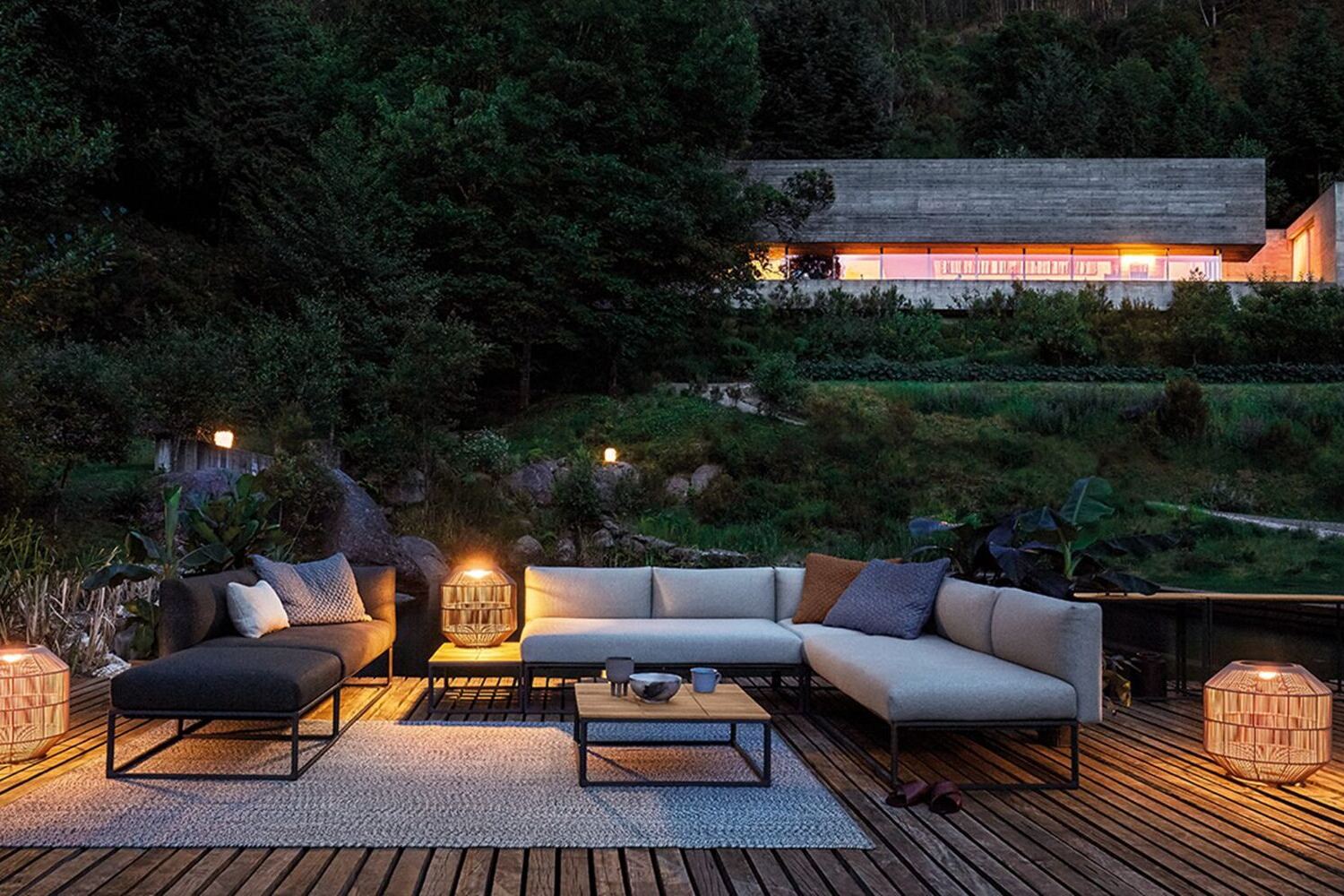 Gloster Maya Lounge - elegante Outdoor-Lounge für Garten und Terrasse