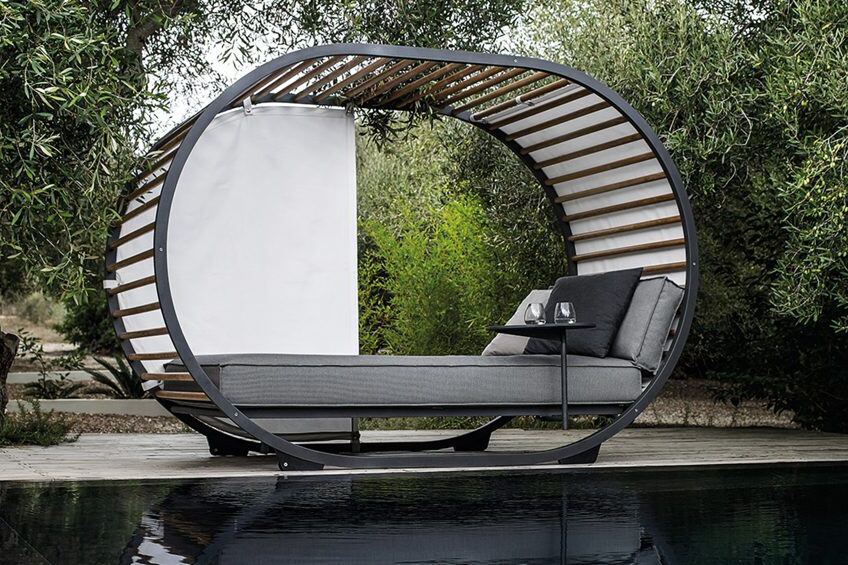 Gloster Cradle Daybed - luxuriöses Outdoor-Daybed für Ihre Terrasse oder Garten